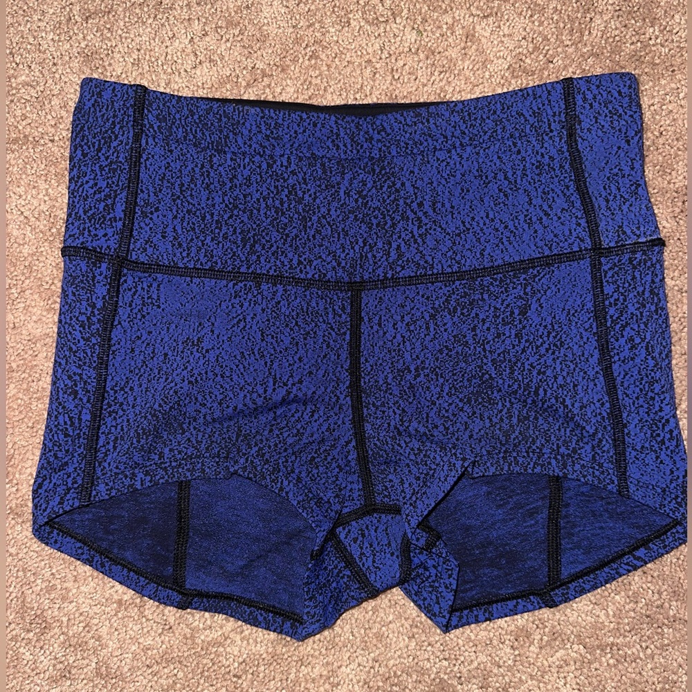Lululemon Athletica Shorts - Blue & Black - Small - High Waist